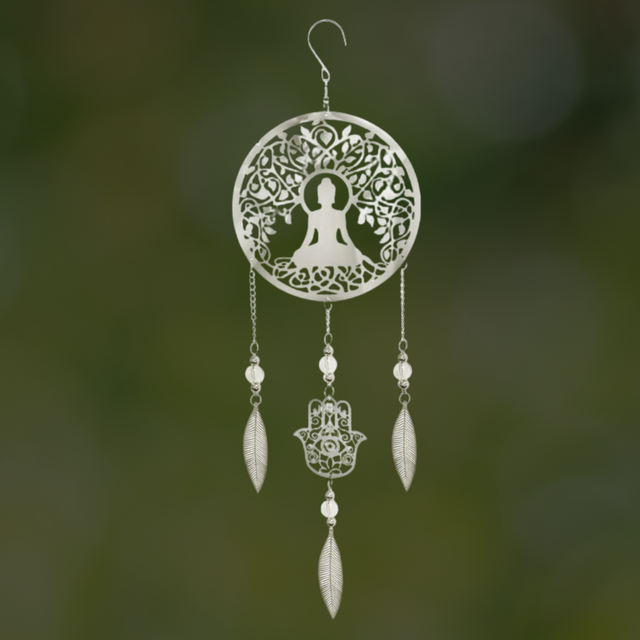 Buddha Stainless Steel Hanging Dreamcatcher