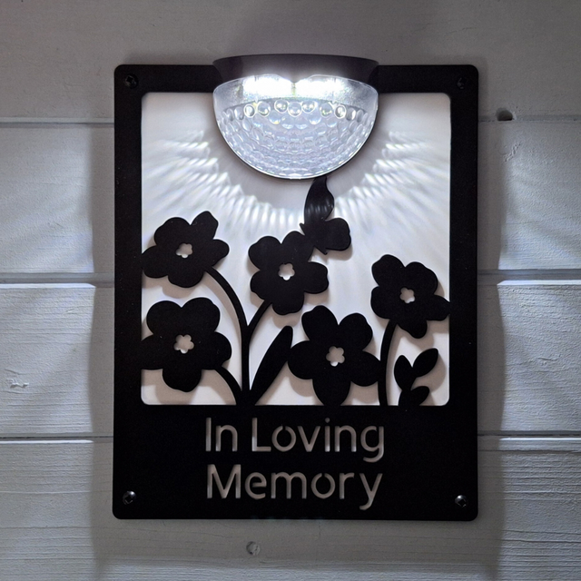 In Loving Memory Solar Light Wall Plaque