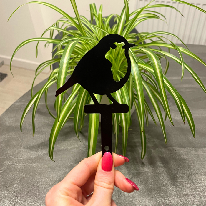 Metal Robin Plant Pot Stake