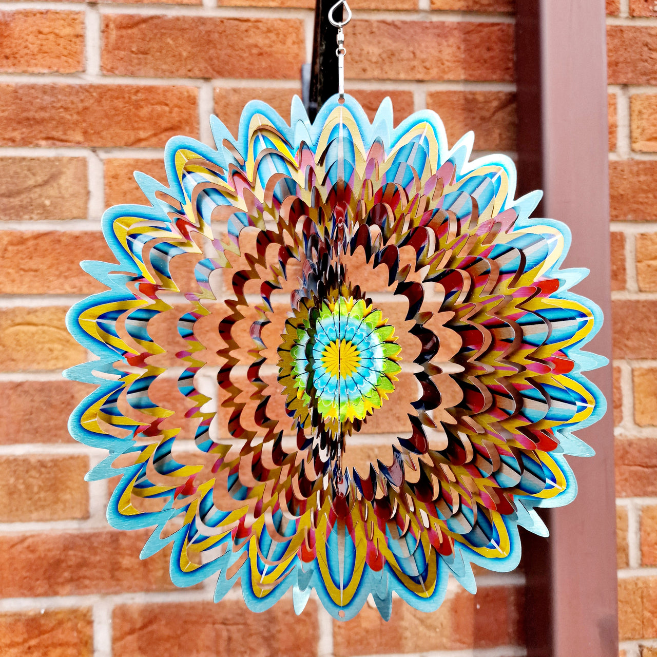 Large Mandala Flower Wind Spinner