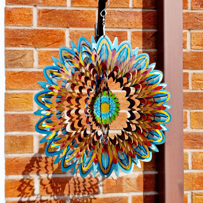 Large Mandala Flower Wind Spinner