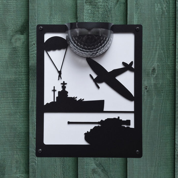 LIMITED EDITION D-Day Solar Light Wall Plaque