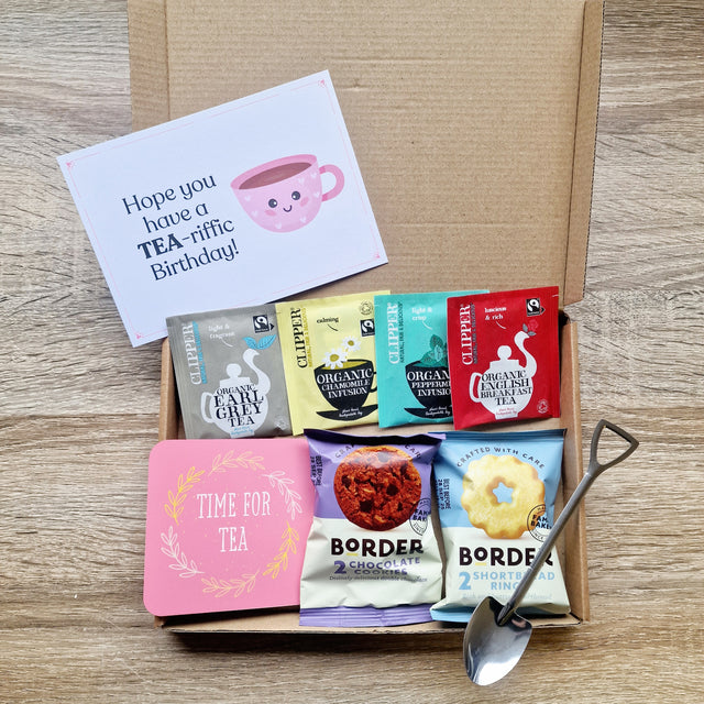 Bright Pink Birthday Time For Tea Pick-Me-Up Gift Set