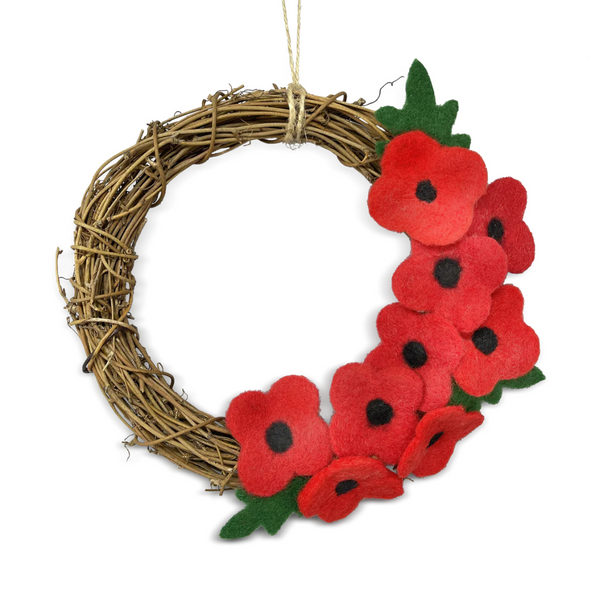 Memorial Day Poppy Wreath Craft Kit