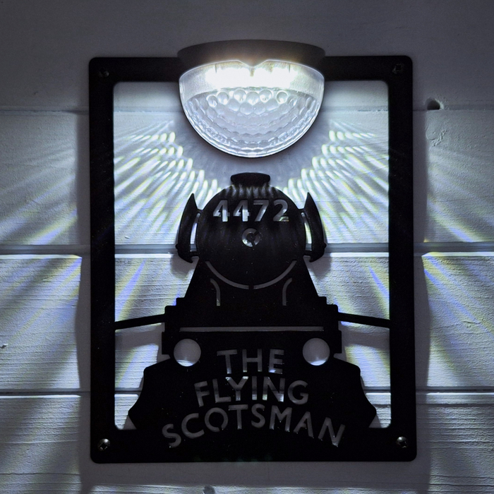 IMPERFECT- The Flying Scotsman Solar Light Wall Plaque