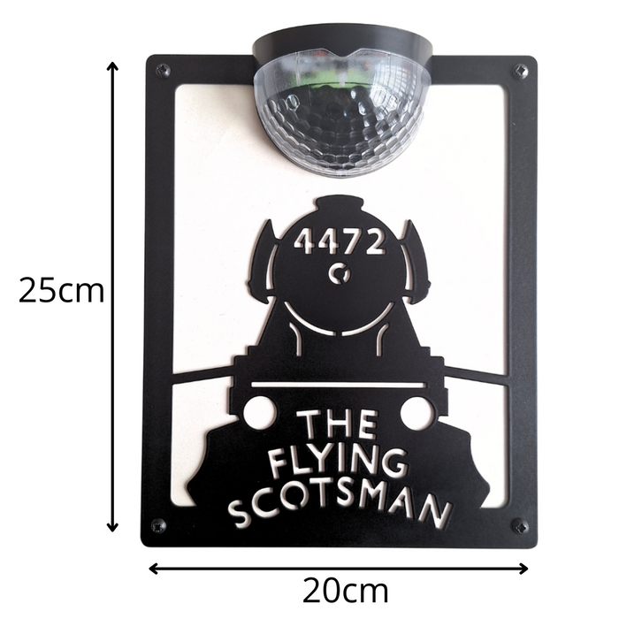 IMPERFECT- The Flying Scotsman Solar Light Wall Plaque