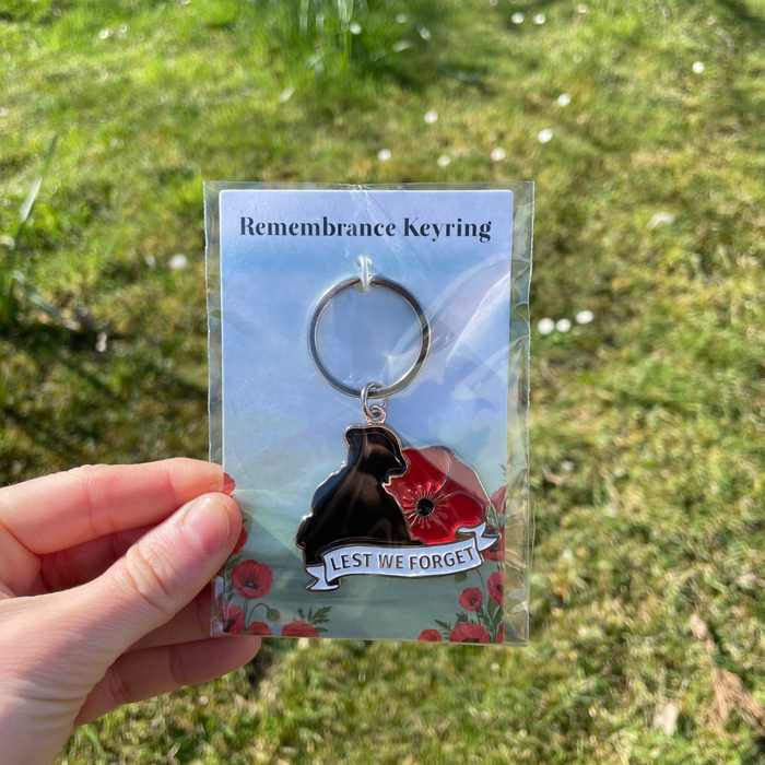 Lest We Forget - Remembrance Poppy Keyring
