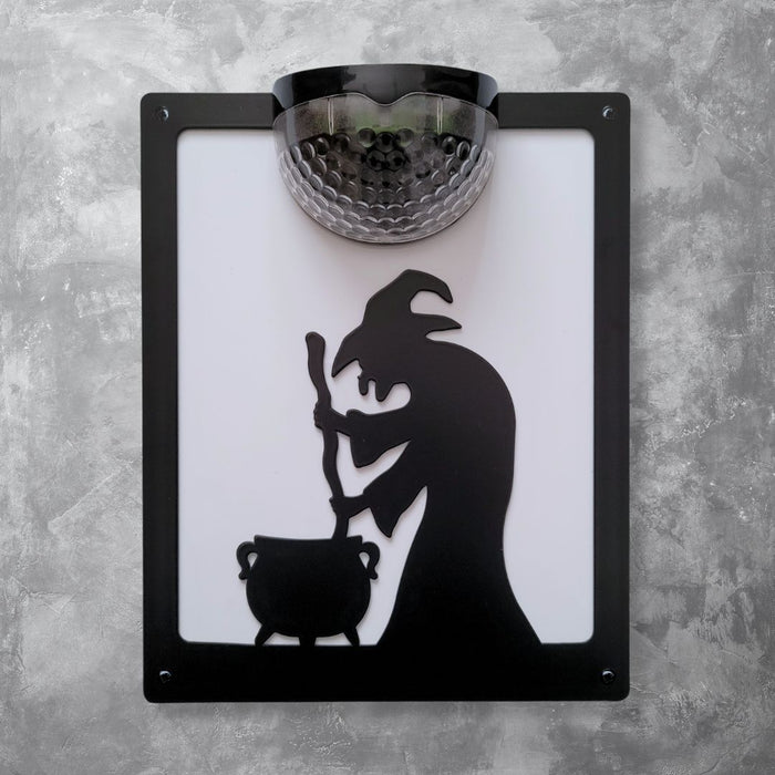 Wicked Witch Solar Light Wall Plaque