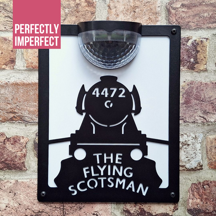 IMPERFECT- The Flying Scotsman Solar Light Wall Plaque