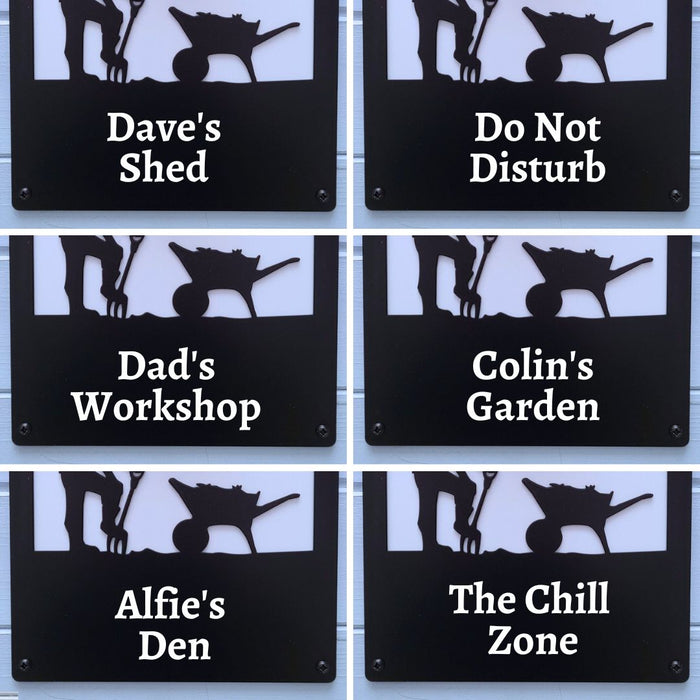 Male Gardener Solar Light Wall Plaque (You Can Personalise Me!)