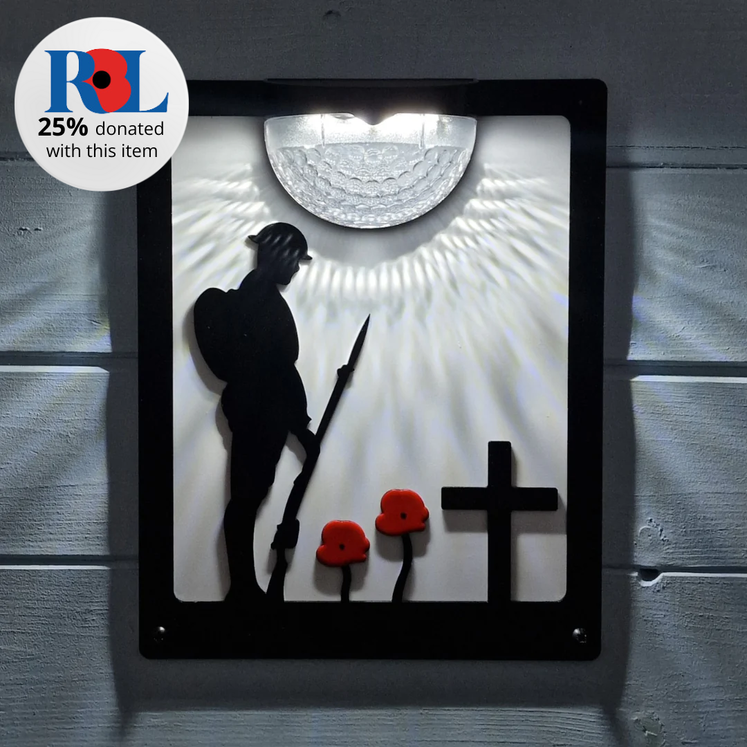 Remembrance Solar Plaque - Right Facing