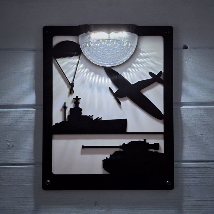 LIMITED EDITION D-Day Solar Light Wall Plaque
