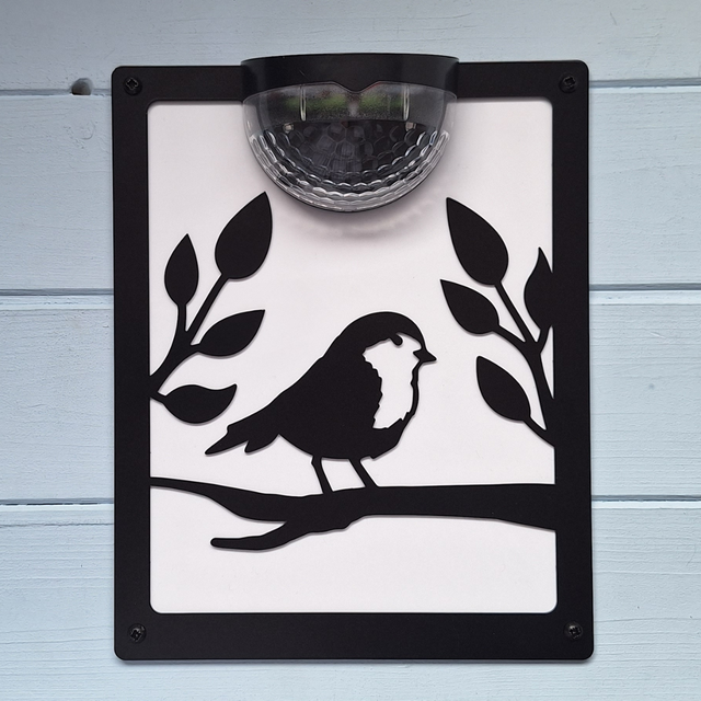 Robin Solar Light Wall Plaque- Right Facing