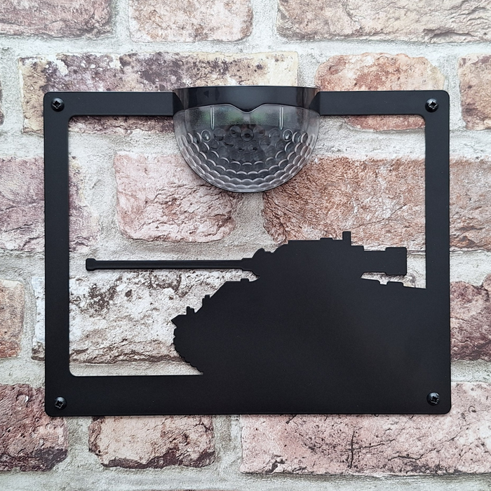 Tank Solar Light Wall Plaque