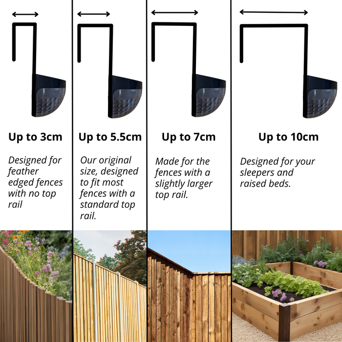 Hook Over Fence Solar Lights (No screws required!!)