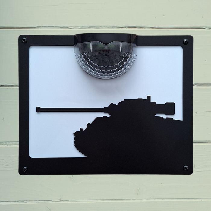 Tank Solar Light Wall Plaque