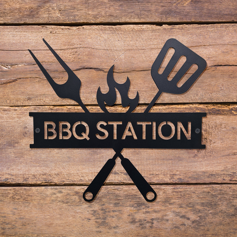 BBQ Station Sign