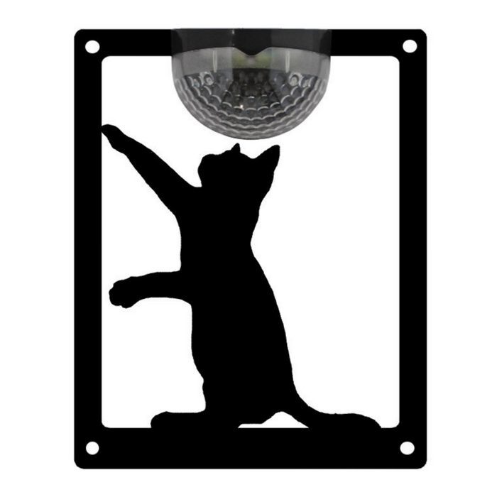 IMPERFECT- Cat Solar Light Wall Plaque