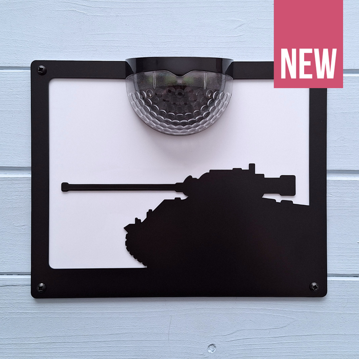 Tank Solar Light Wall Plaque