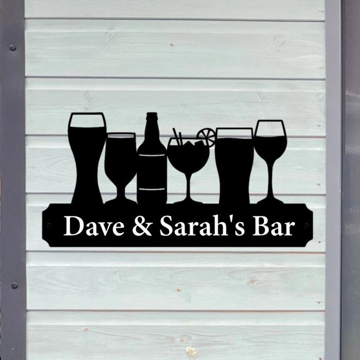 Metal Drinks Sign (You Can Personalise Me!)