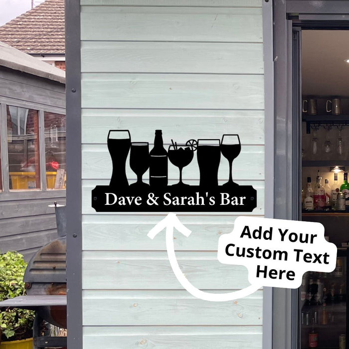 Metal Drinks Sign (You Can Personalise Me!)