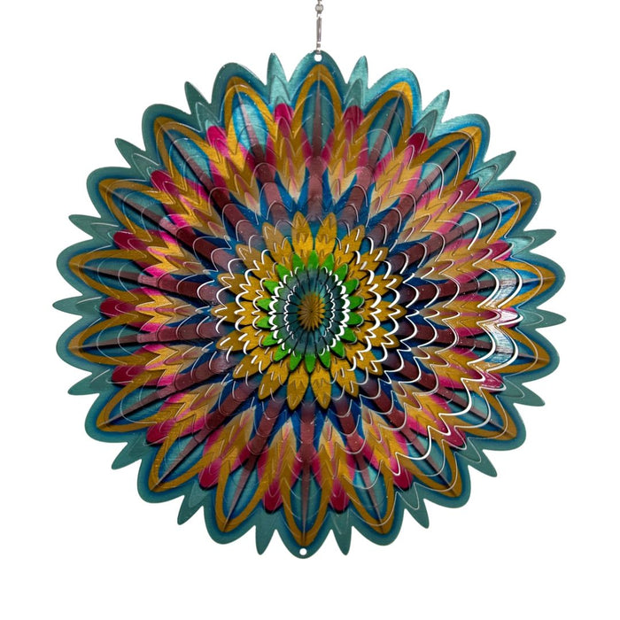 Large Mandala Flower Wind Spinner