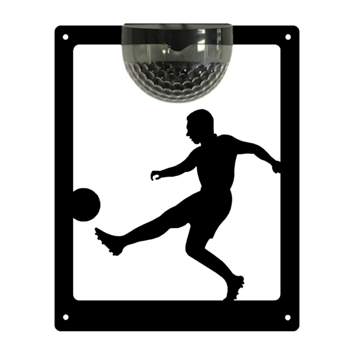 IMPERFECT- Footballer Solar Light Wall Plaque