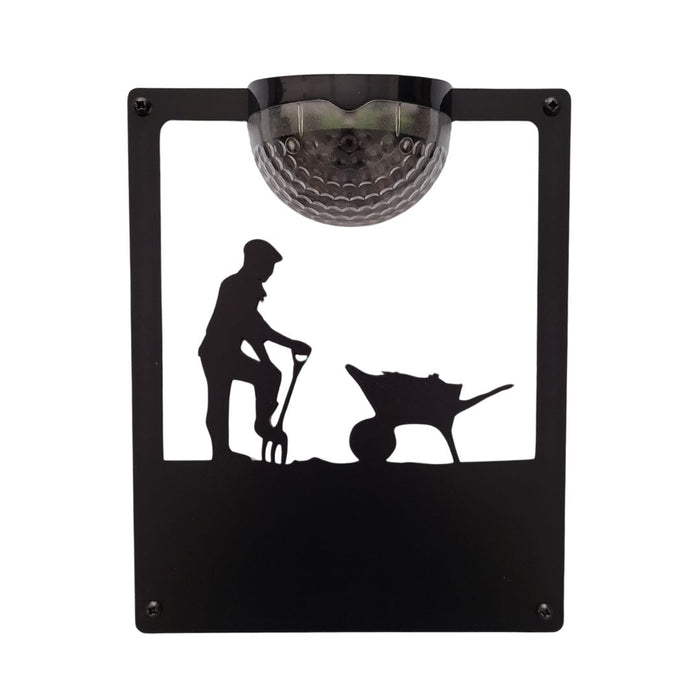 Male Gardener Solar Light Wall Plaque (You Can Personalise Me!)