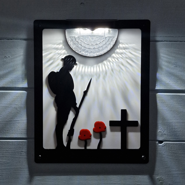 Remembrance Solar Plaque - Right Facing