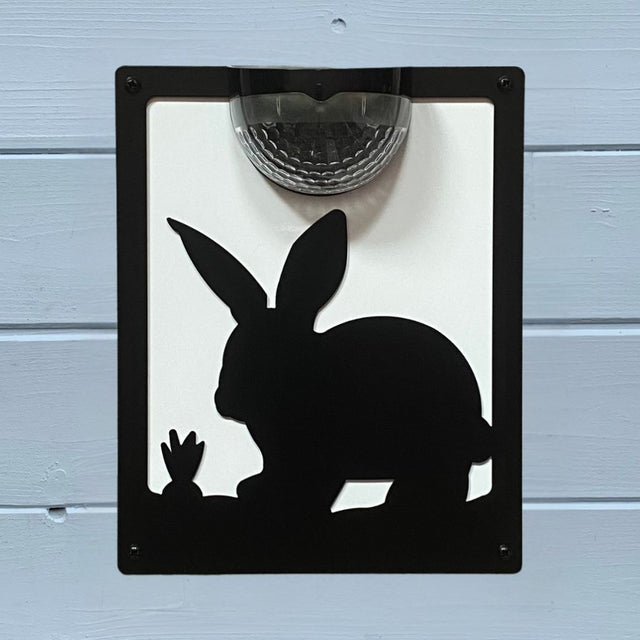 Bunny Solar Light Wall Plaque