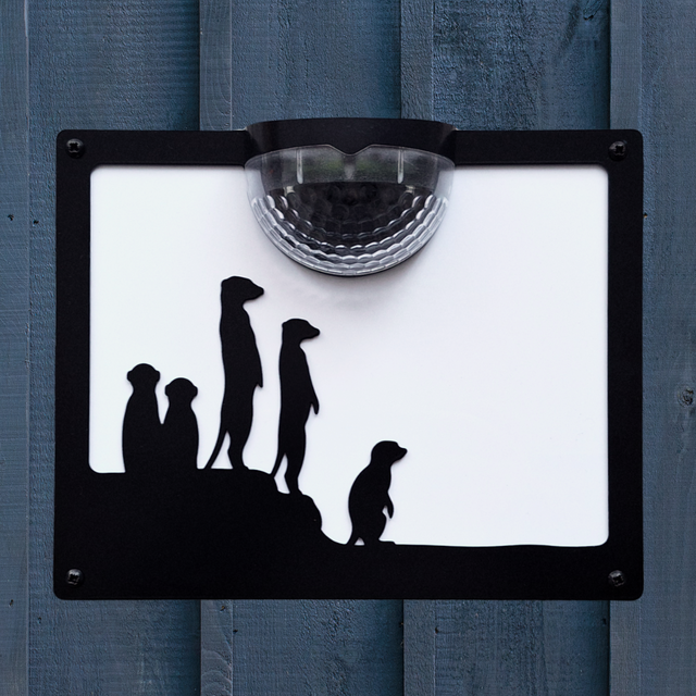 Meerkat Solar Light Wall Plaque