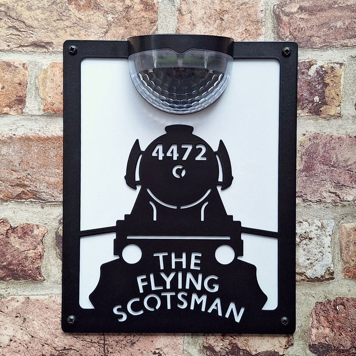 The Flying Scotsman Solar Light Wall Plaque