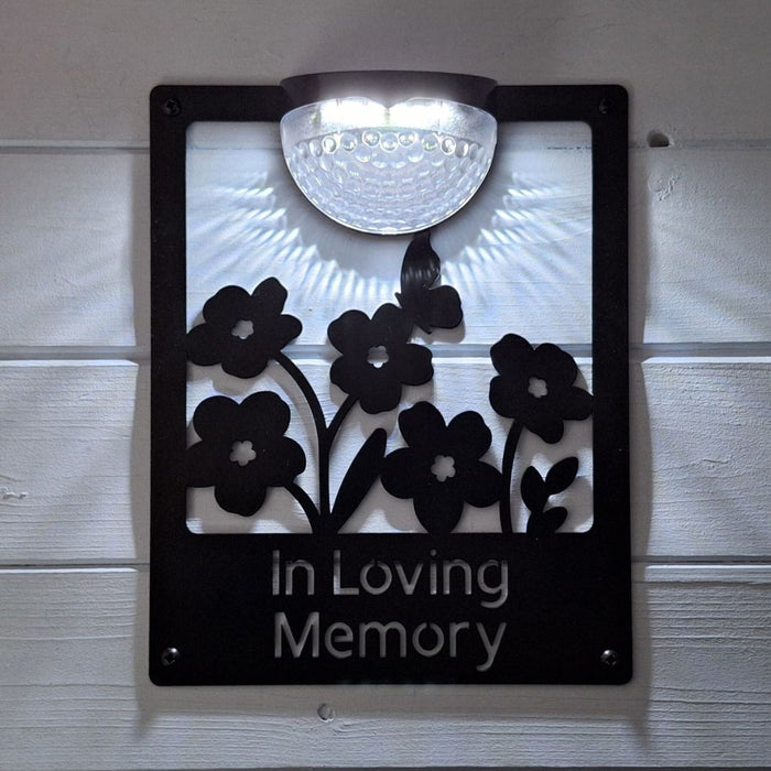 In Loving Memory Solar Light Wall Plaque