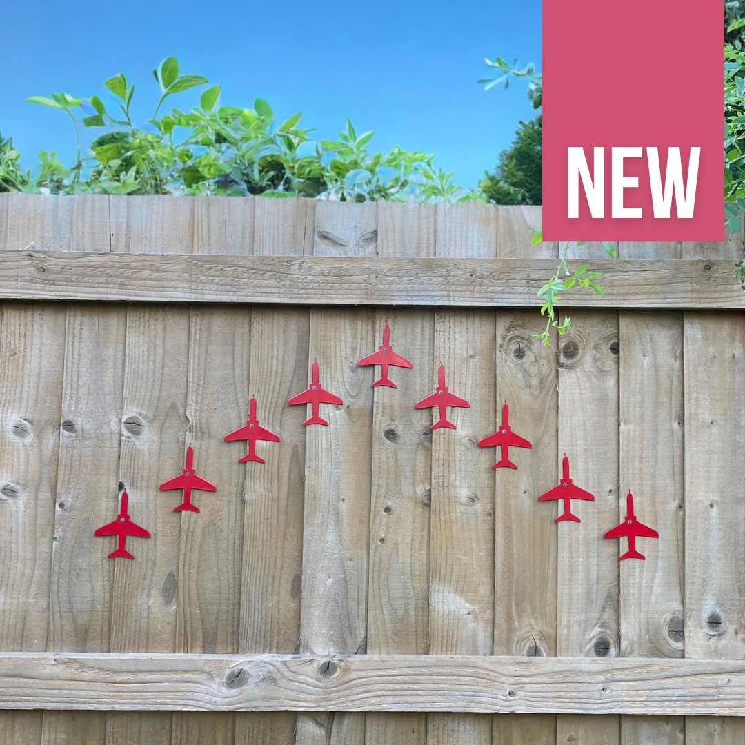 Set of 9 Red Hawk T1 - Wall Art