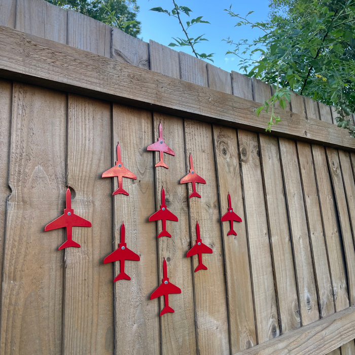 Set of 9 Red Hawk T1 - Wall Art