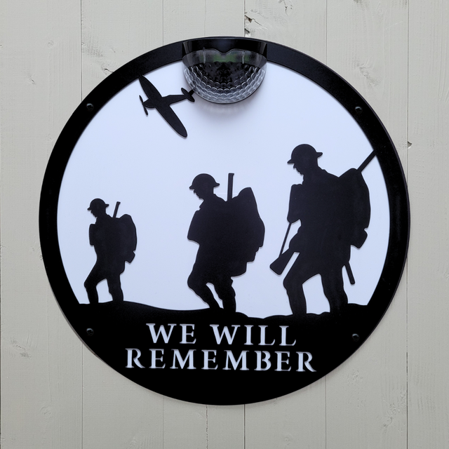 Large Remembrance Circle Solar Plaque