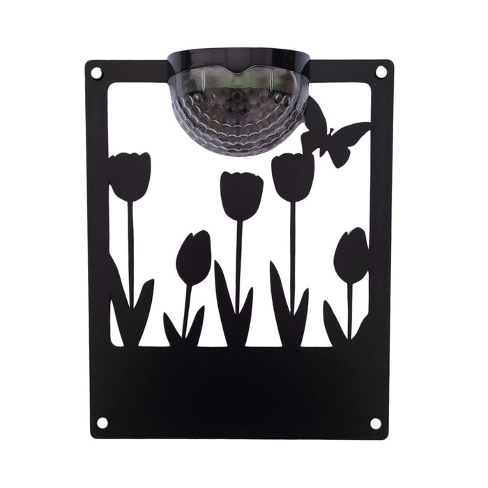 Tulips Solar Light Wall Plaque (You Can Personalise Me)