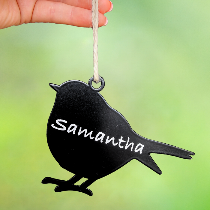 Personalised Robin Hanging Decoration