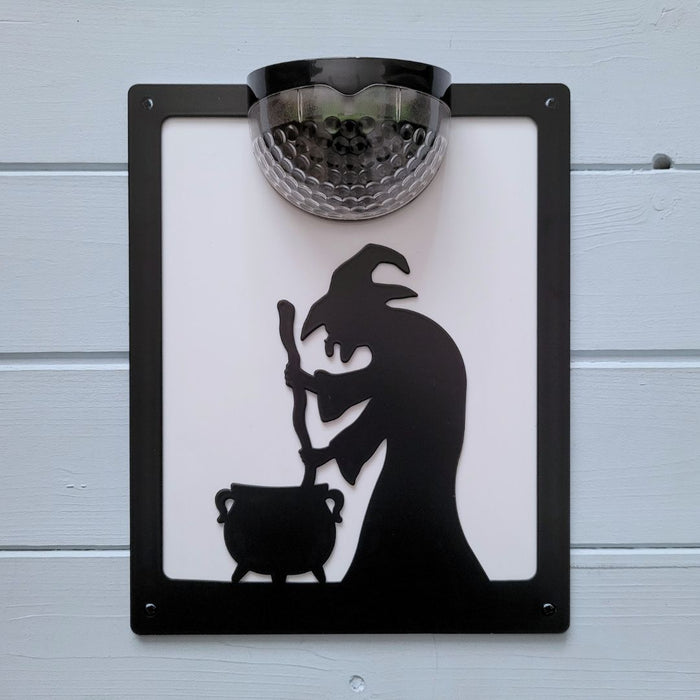 Wicked Witch Solar Light Wall Plaque