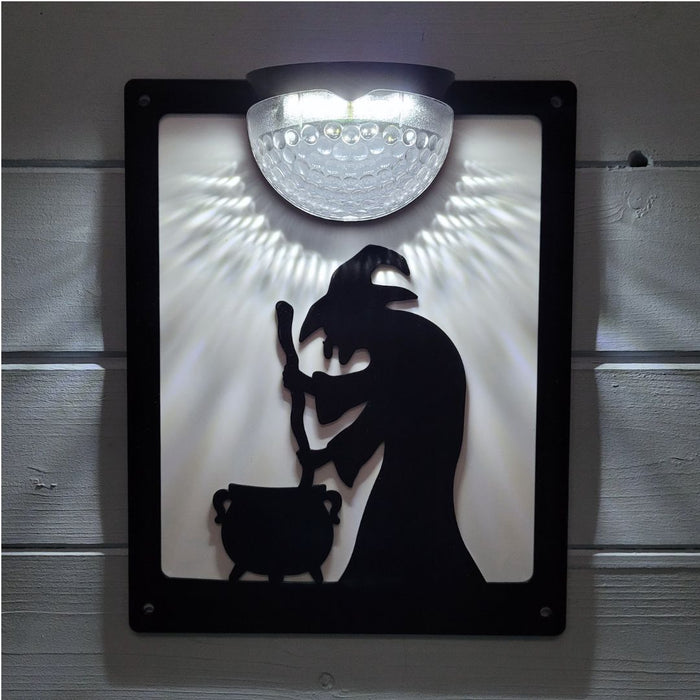 Wicked Witch Solar Light Wall Plaque