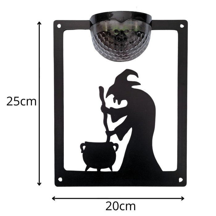 Wicked Witch Solar Light Wall Plaque