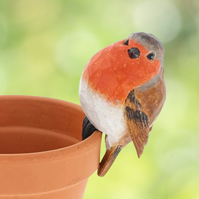 Carved Look Robin Pot Hanger