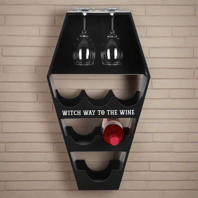 Coffin Wine Shelf