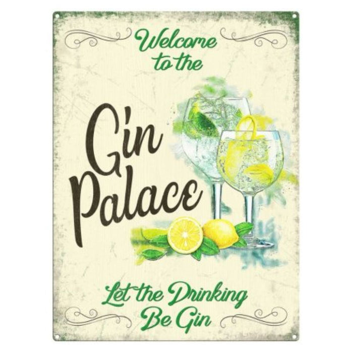 Gin Palace Metal Sign