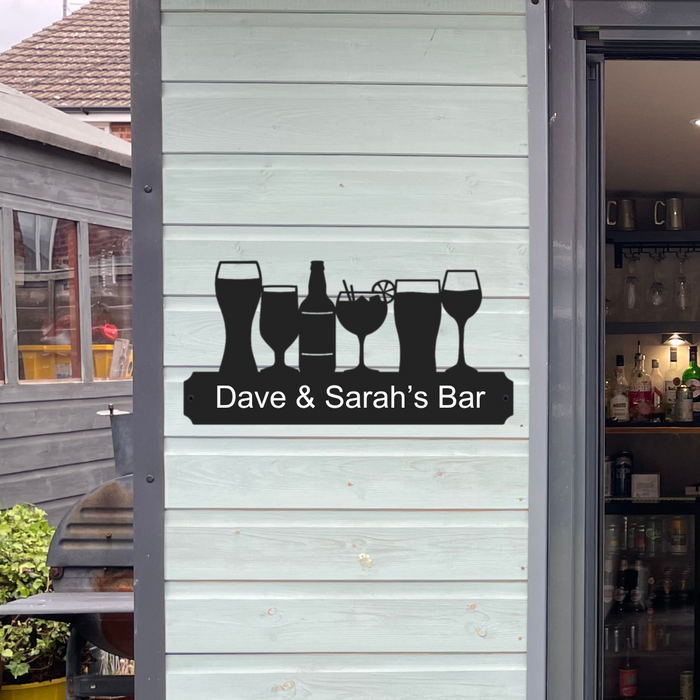 Metal Drinks Sign (You Can Personalise Me!)