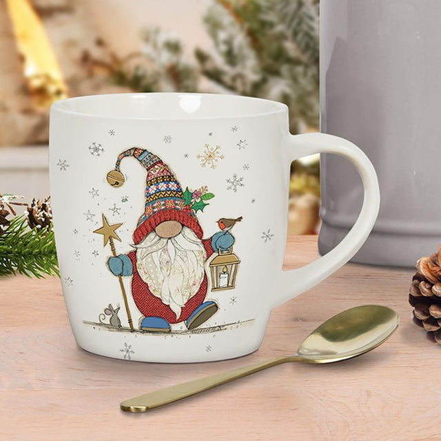 Bug Art Christmas Gonk China Mug