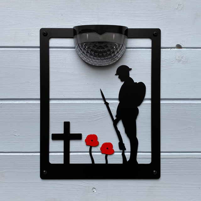 Remembrance Solar Plaque- Facing Left