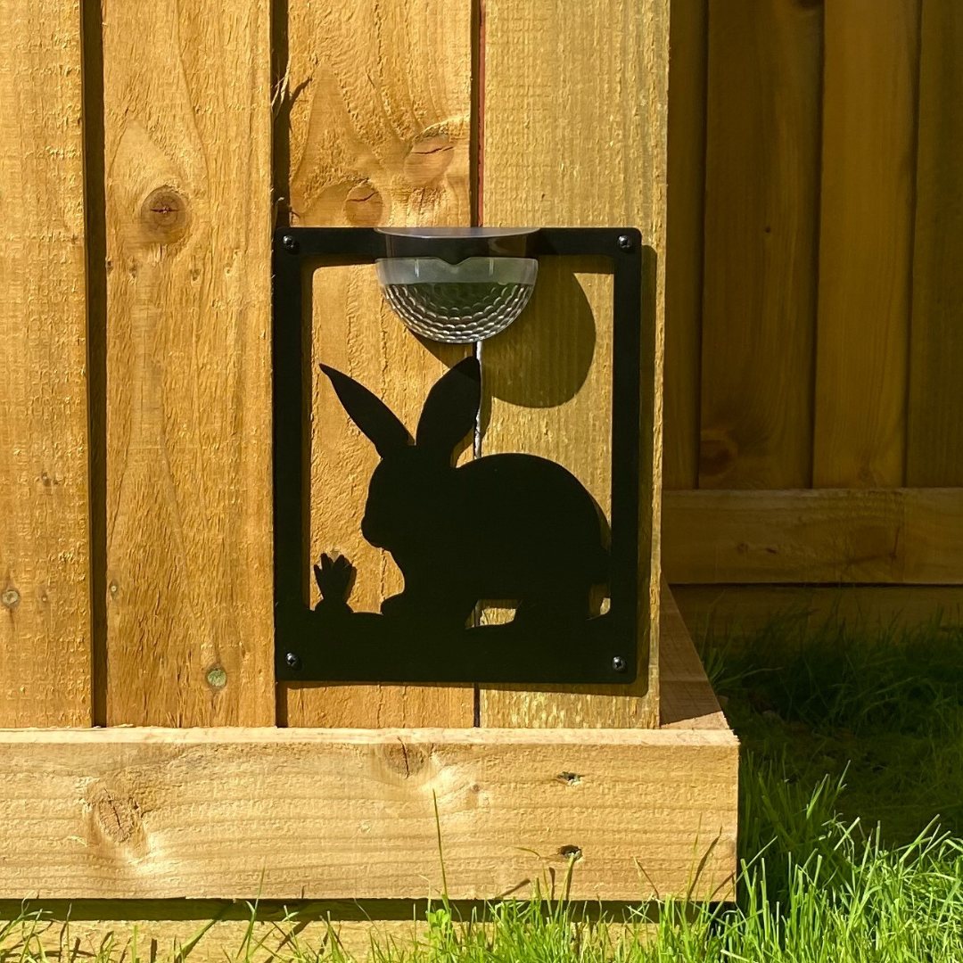 Rabbit Solar Light Wall Plaque