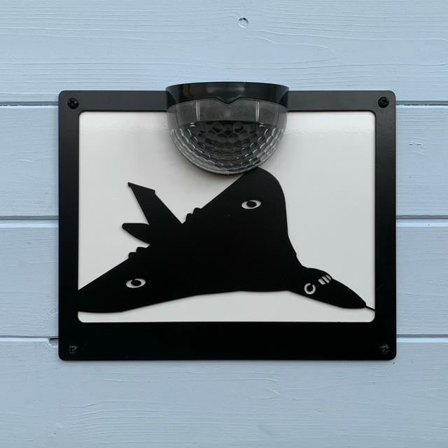 Vulcan Bomber Solar Light Wall Plaque